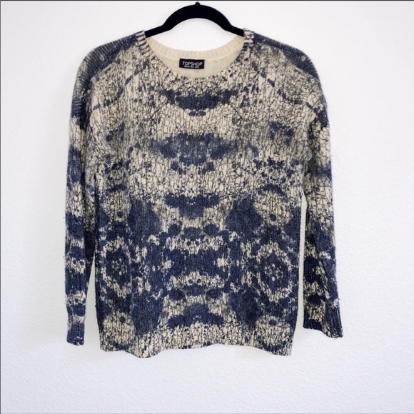 TOPSHOP | crewneck acid wash sweater - Picture 6 of 6